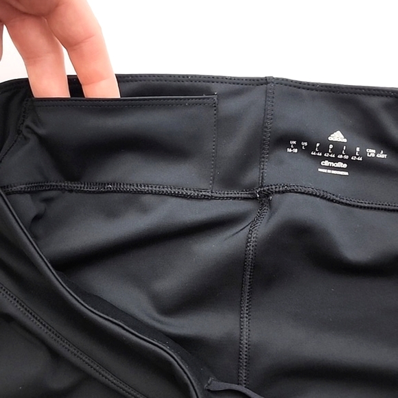 Adidas Climalite Women's Black Athletics Crops Stretch 19" Inseam Size Large - Picture 6 of 12
